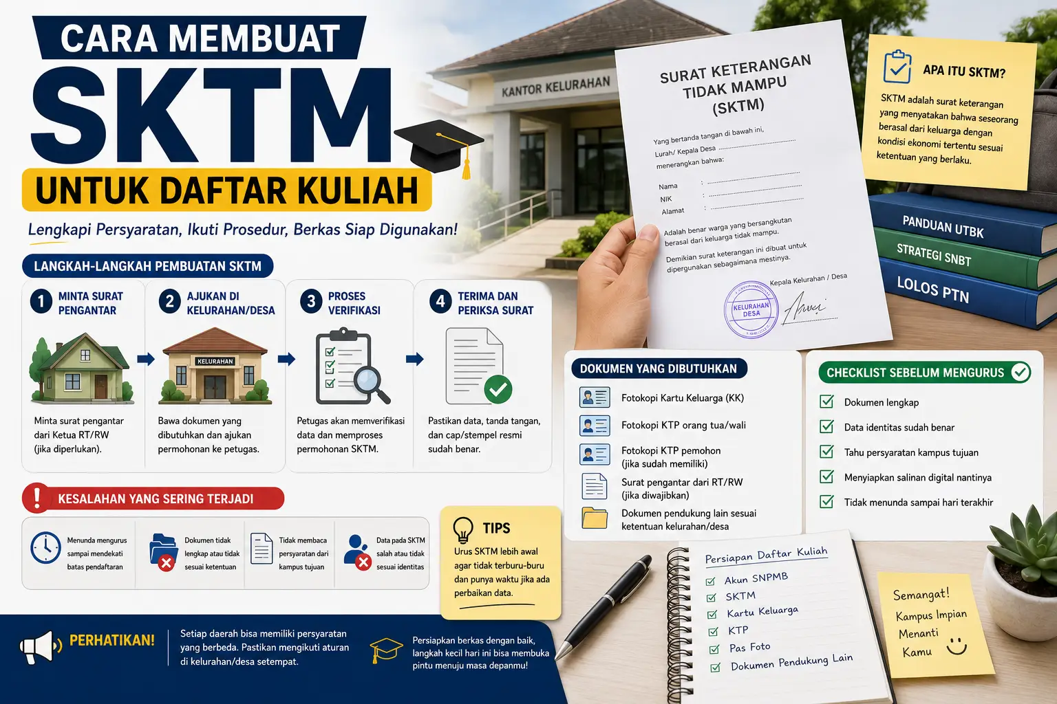 cara membuat sktm untuk daftar kuliah